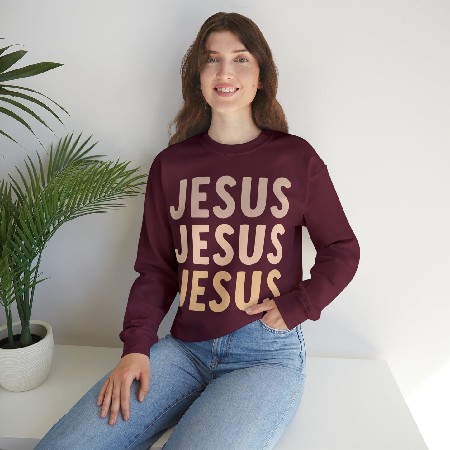 JESUS Unisex Heavy Blend™ Crewneck Sweatshirt