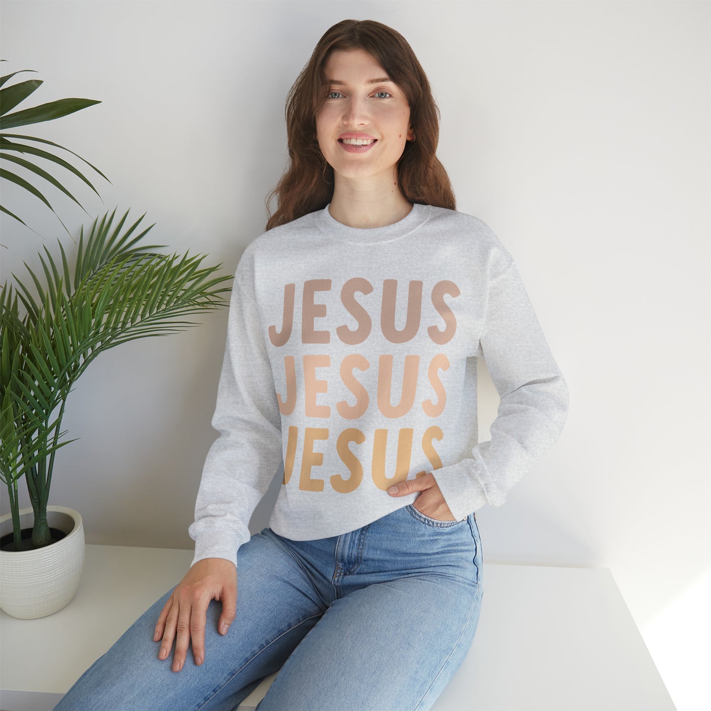 JESUS Unisex Heavy Blend™ Crewneck Sweatshirt