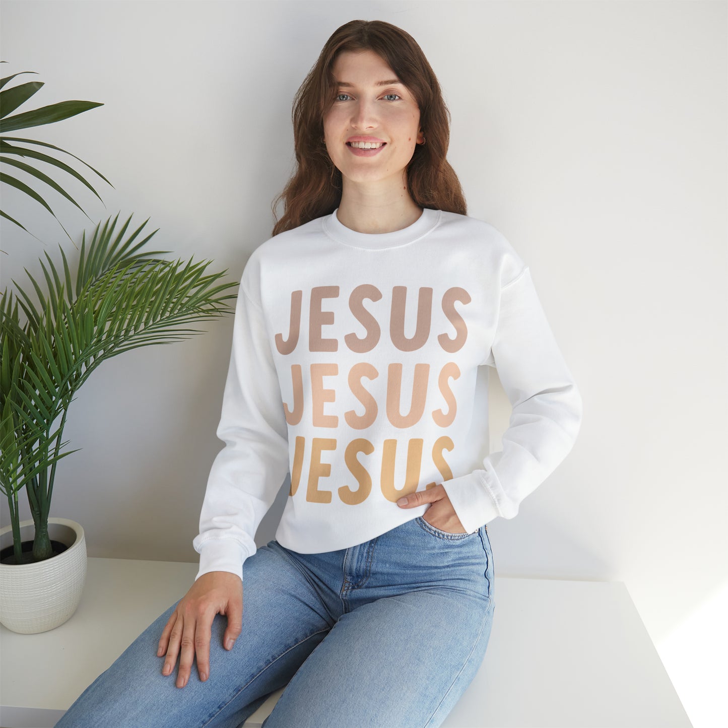 JESUS Unisex Heavy Blend™ Crewneck Sweatshirt