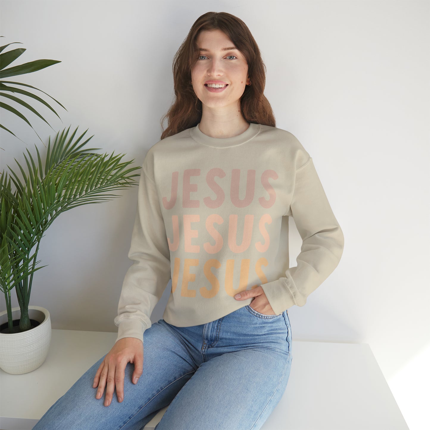 JESUS Unisex Heavy Blend™ Crewneck Sweatshirt