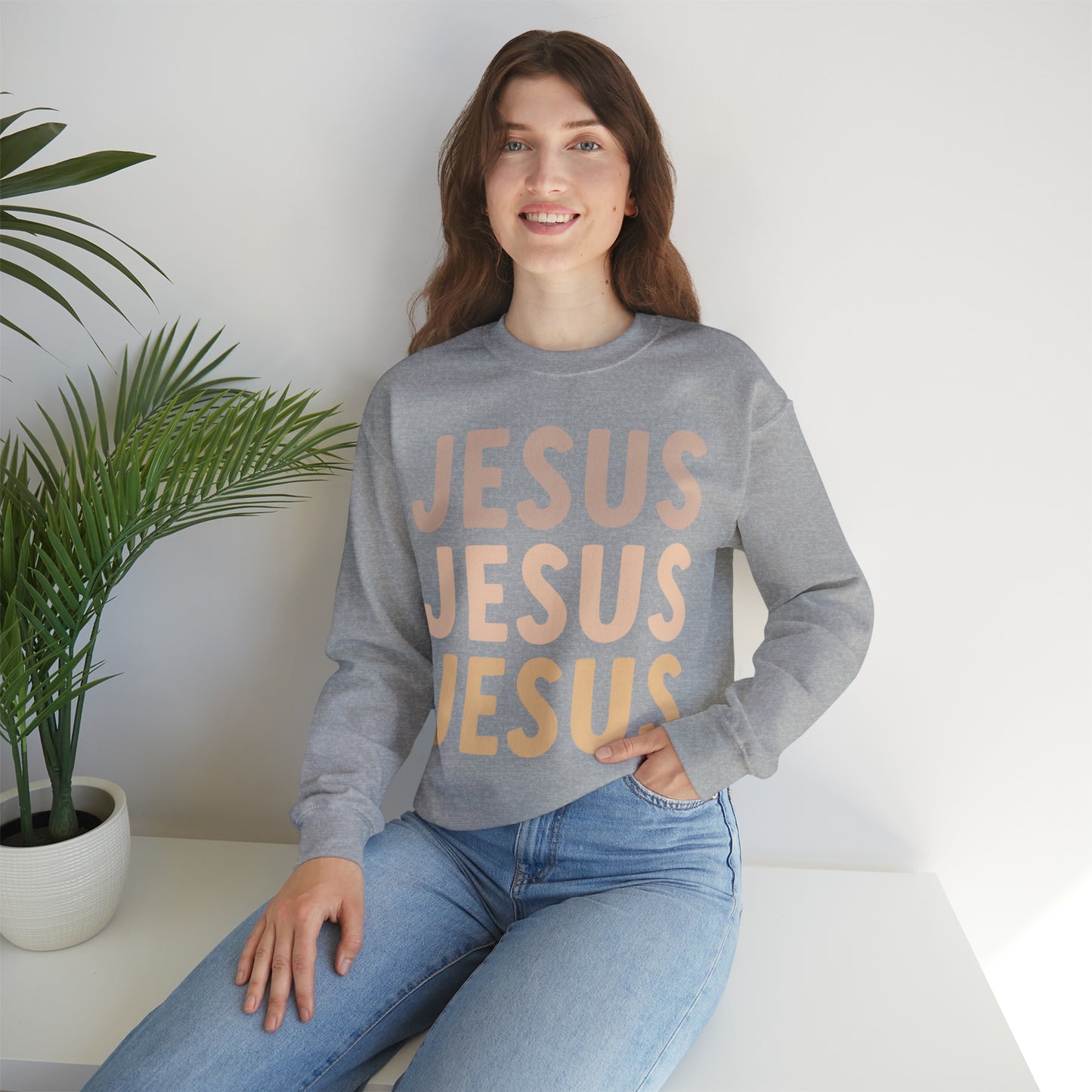 JESUS Unisex Heavy Blend™ Crewneck Sweatshirt