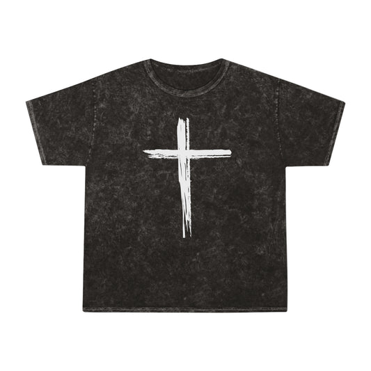 Mineral Wash Cross T-Shirt